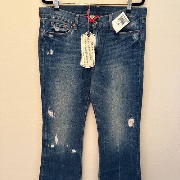 NEVER WORN Vintage Lucky Brand, Sweet n Low Women's Size 14 Distressed Jeans - Picture 3 of 5